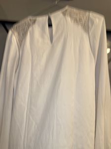 Elegant White Lace Detail Blouse