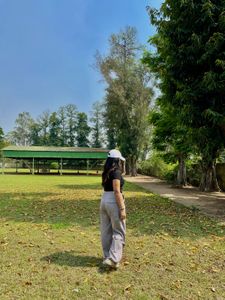 Baggy Grey Parachute Pants
