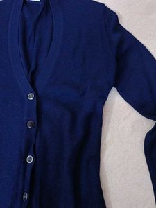 Navy Cardigan Sweater