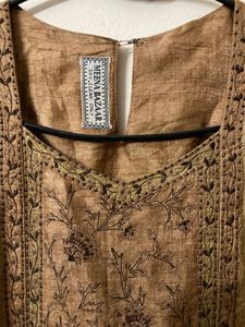Meena Bazaar Elegant Embroidered Salwar Kameez