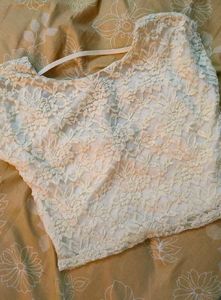 Elegant Lace Crop Top