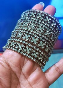 Stone Work Metal Bangels