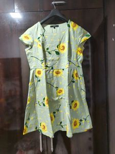 Vero Moda Sage Green Sunflower Sundress