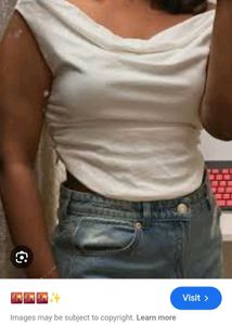 trendy white top🤍