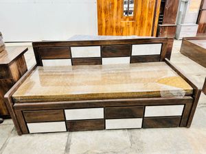 Stylish Wooden Sofa cum Bed with Storage