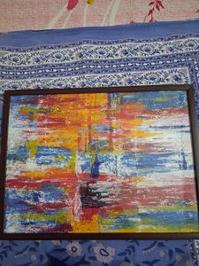 Original Vibrant Abstract Framed Wall Art