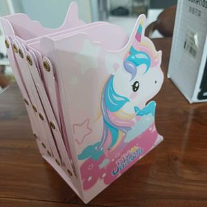 Cute Pink Unicorn Bookend