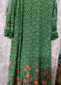 Boho Print Maxi Dress with Scarf