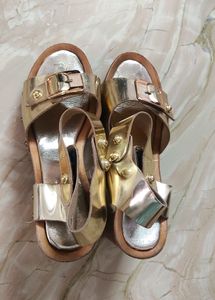 Women Golden Heels