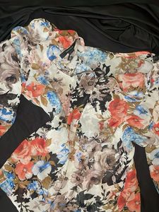 Floral Print Flowy Gown