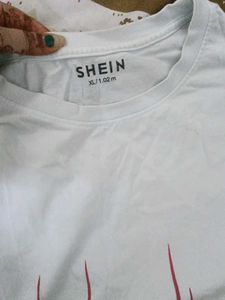 SHEIN White Graphic T-Shirt
