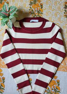 Retro Striped Polo Shirt