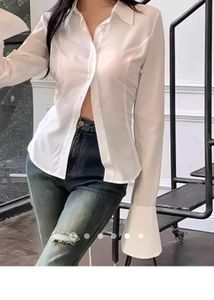 Chic White Button-Up Shirt