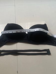 Black Strapless Push-Up Bra