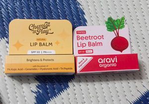 Aravi organic and chemist at play Lip Balm Duo