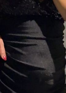 Sparkling Black Evening Gown