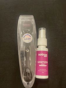 Derma Roller & Sanitizer Spray Set