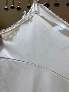White Silk Gown. Small To Medium