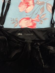 Black Velvet Corset Top