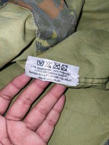 Soniush Handpainted German Camo Military Overshirt