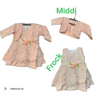 Baby Frock With Middi