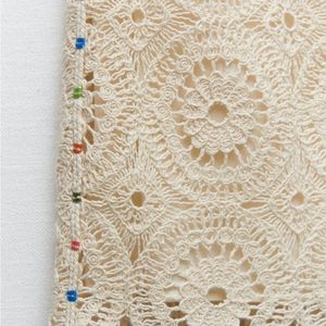 Zara Limited Edition Beaded Crochet Mini Dress