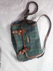 Vintage Ralph lauren Plaid Crossbody Bag