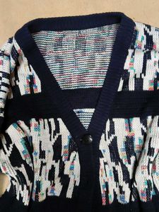 Unique Patterned Cardigan Sweater