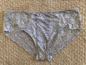 La Vie En Rose Lace Trimmed Snake Print Briefs