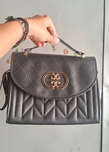 Chic Quilted Black Handbag