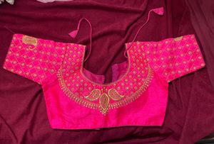 Pink Embroidered Blouse