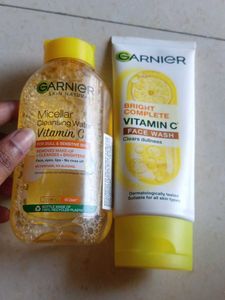 Garnier Vitamin C Face Wash &amp; Micellar Water