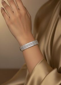 Silver Plated AD Diamond Bracelet