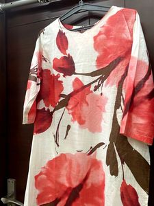 Floral Print Tunic Top…