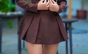 Chic Pleated Mini Skirt