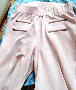 Moda Elementi Baby Pink Elasted Pants For Girls