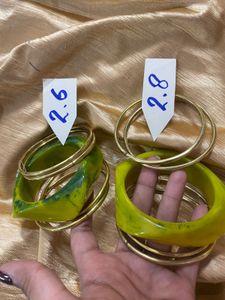 Free Ring with Resin Bangle Set