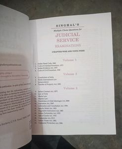 Multiple Choice Questions For Judicial Service