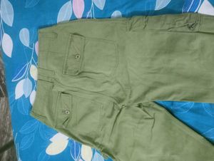 Bershka Green Cargo Pants