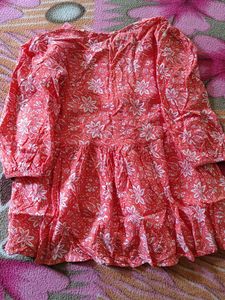 Chic Floral Print Kurta