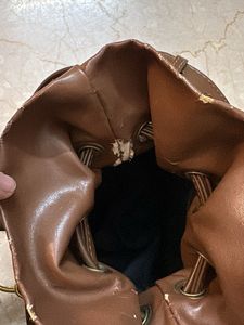 Stylish Brown Bucket Bag