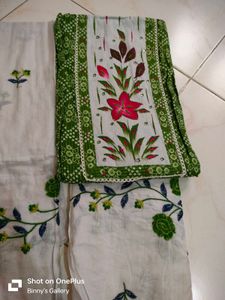 Bandhani Floral dress material 😍