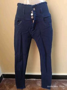 New Unused Dark Blue Denim Jeans