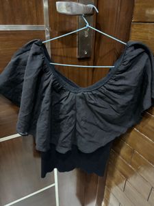 Black Off-Shoulder Top