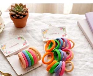 🌈 Soft Pastel Hair Rubber Bands Set – Cute & Stre