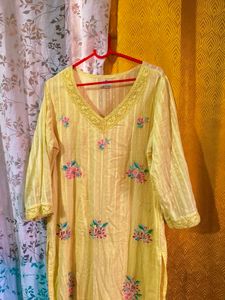 Elegant Yellow Kurta Set with Dupatta