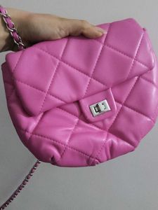 forever 21 pink polyester handbag