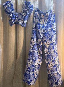 Blue Printed Co-ord Set – Brand New