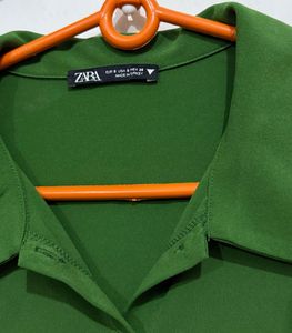 ZARA Green shirt size S