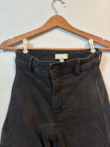 H&amp;M Black Wide Leg Jeans